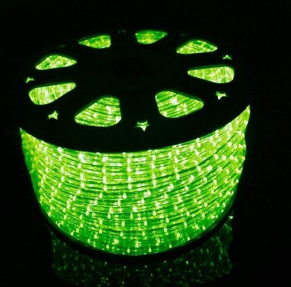LED šviečiantis kabelis "Ropelight" 36LED/m, 50m, žalia